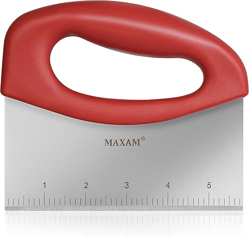 Herramienta raspadora de alimentos de acero inoxidable, accesorio de cocina multiusos para picar, hornear, pasteles, cortar masa y raspar bancos,