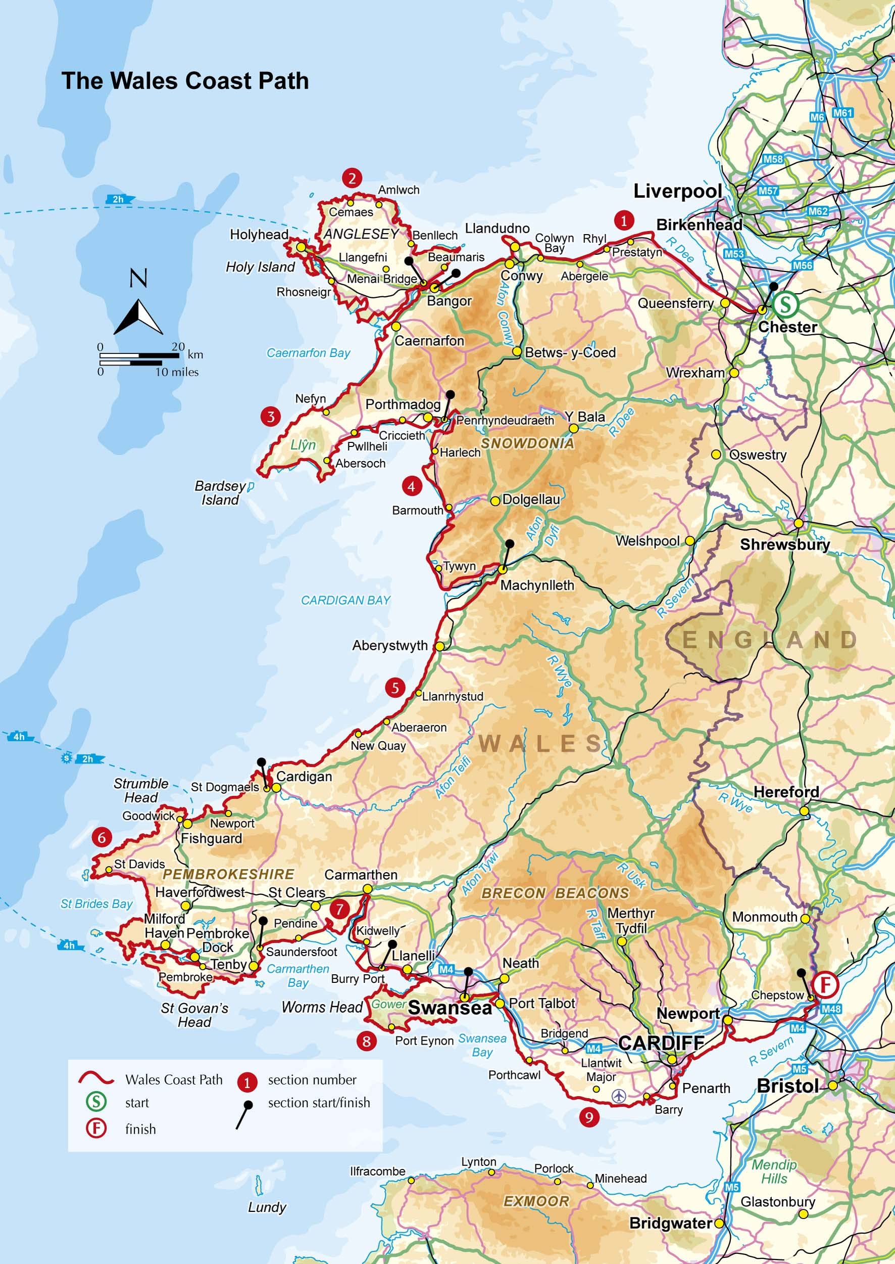 Walking the Wales Coast Path: Llwybr Arfordir Cymru (Cicerone guidebooks)
