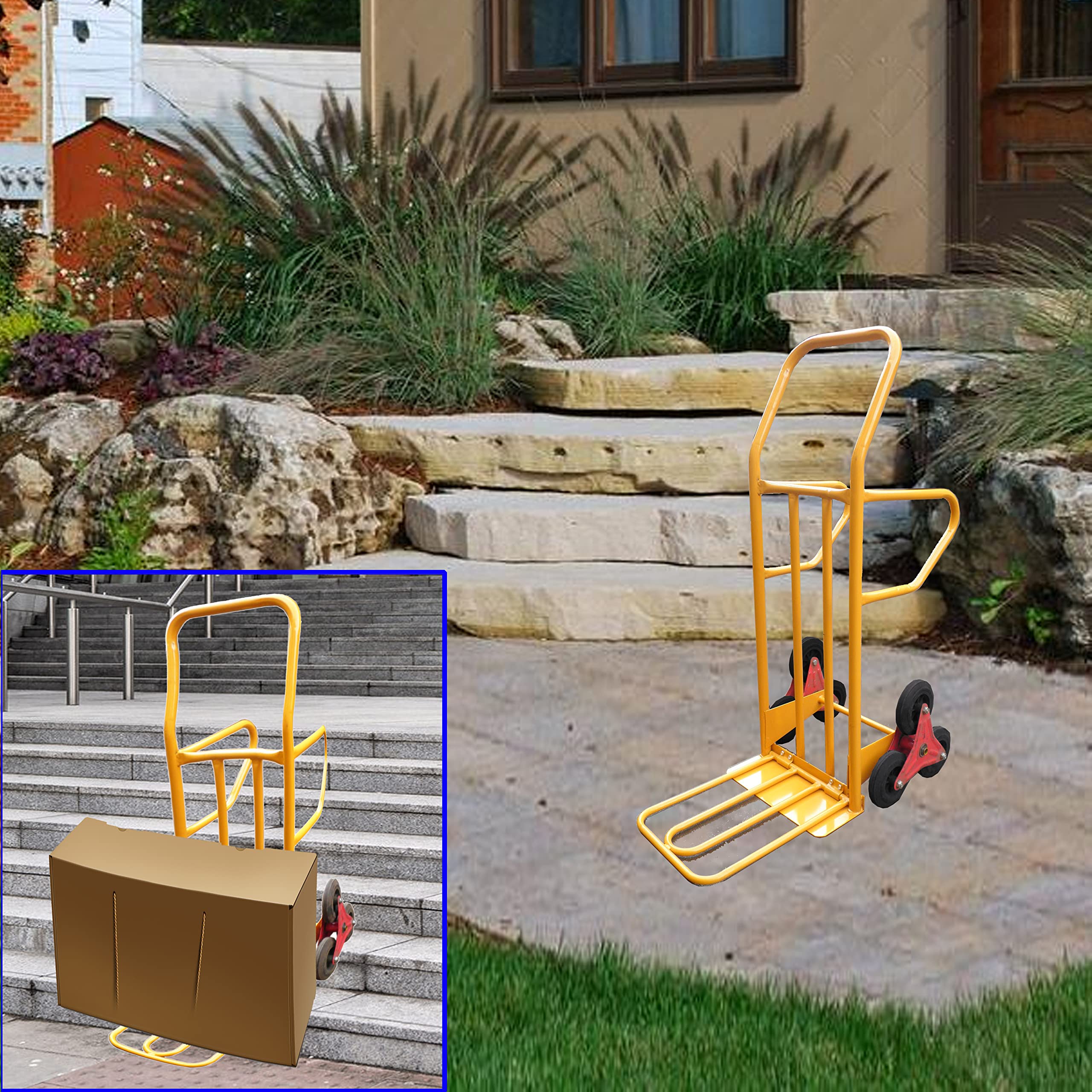 Linea Garden Friend C1299030 Carrello Trasporto, Arancione, 50x17x124 cm