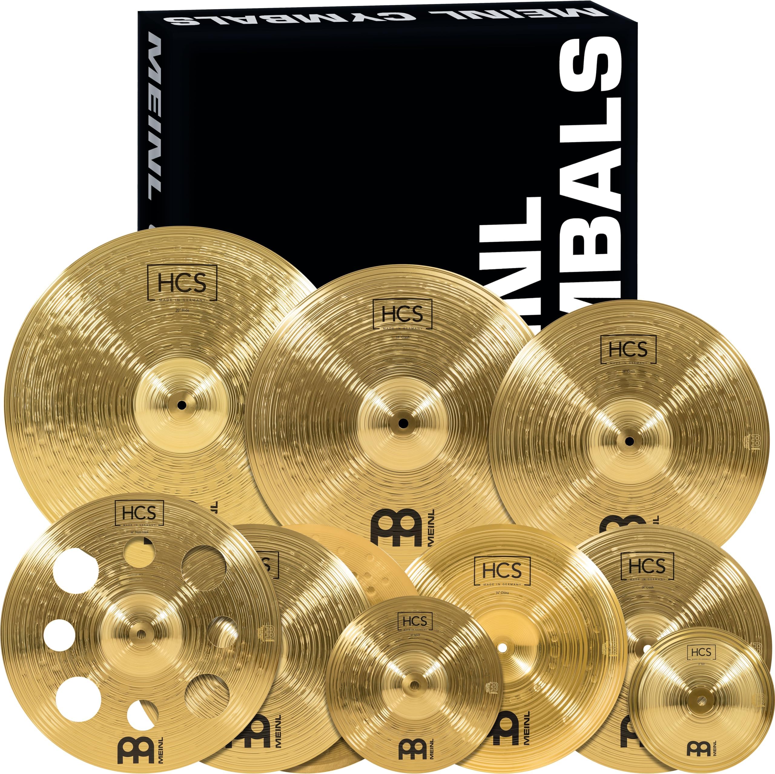 Meinl Cymbals HCS Box Set Cymbals for Drums — MADE IN GERMANY