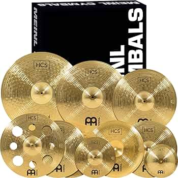 Amazon.com: HCS Ultimate Cymbal Set Box Pack for Drums with Hihats