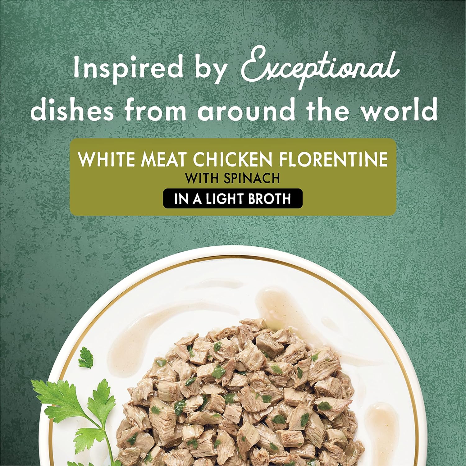 PURINA Fancy Feast Medleys White Meat Chicken Florentine with Garden Greens in a Delicate Sauce Adult Wet Cat Food (3 Ounce (Pack of 12))
