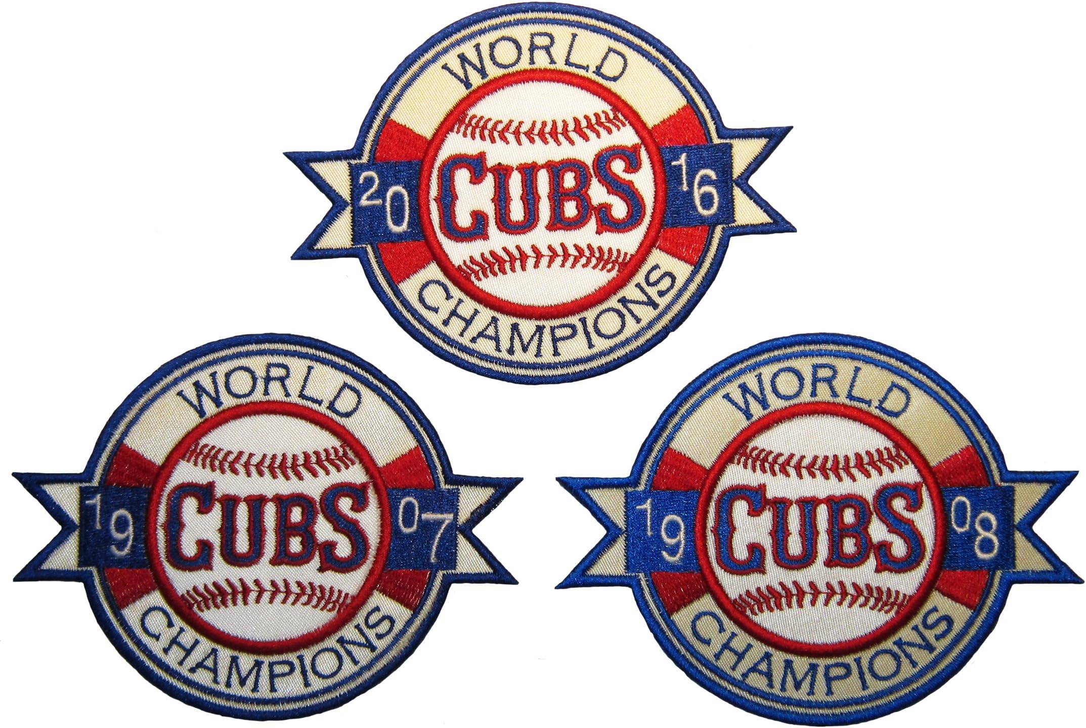 1907 1908 2016 World Championship Instant Fan Patch Set