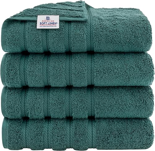 Miniatura 391 de American Soft Linen - Toalla de baño de gran tamaño de 40 x 80 pulgadas, extra grande para baño, 100% algodón turco, toallas de baño de gran