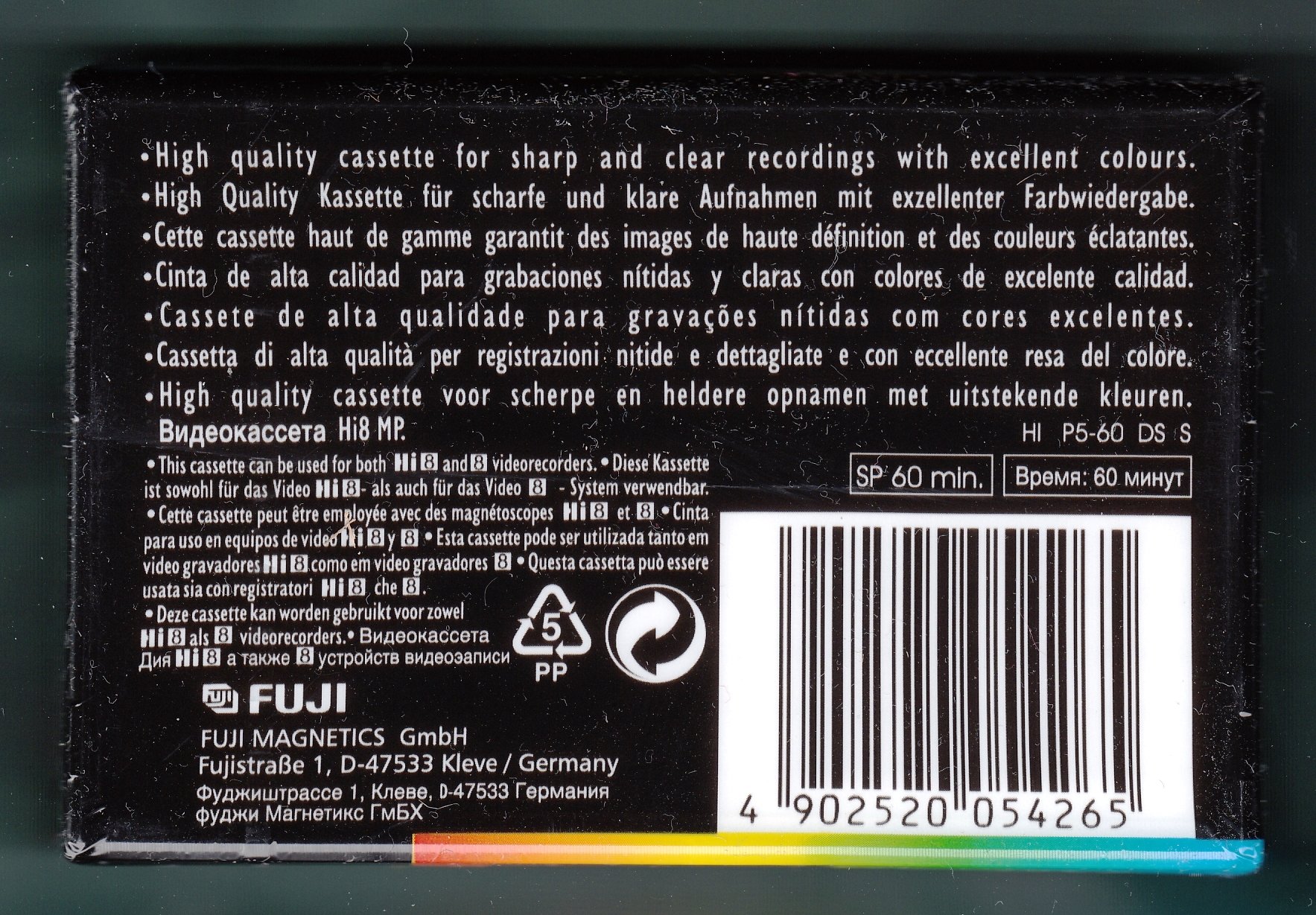 Fuji MP 60 min Hi8-Videokassette