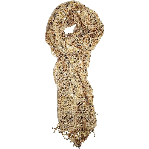 Ted & Jack - Luxe Bedazzled Sequin and Sparkle Scarf
