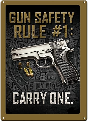 Miniatura 25 de River's Edge Carteles de metal resistentes a la intemperie, en relieve Nevermind The Dog Cuidado con el dueño,Día Crappie,Aparcamiento de