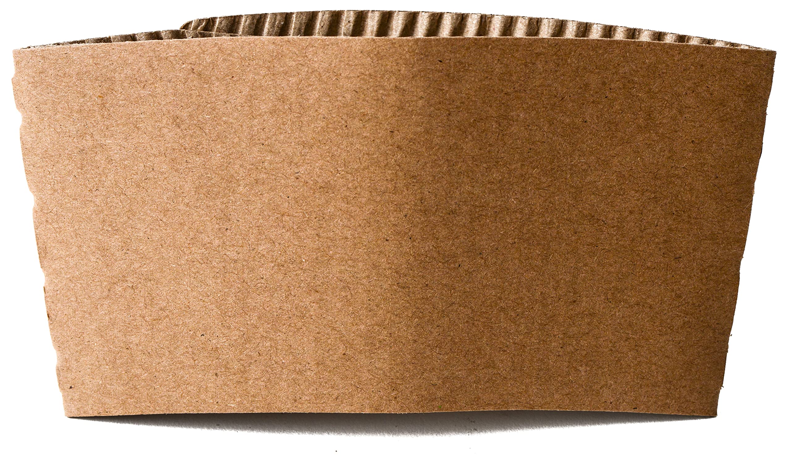 Disposable Kraft Hot Cup Sleeves Paper Cup Jackets - Corrugated Coffee Cup Sleeves - Cardboard Protective Hot And Cold Insulator - Recyclable, Compostable - Fits most 10oz, 12oz, 16oz, 20oz (25)