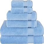 The Best Prix de la marque, Cotton Paradise 6 Ensemble de serviettes en pièces, 100% Turquie Cotton Serviettes absorbantes pour salle de bain, 2 Serviettes de bain 2 Serviettes à main 2 Linge de maison, ensemble de serviettes Taupe de sable