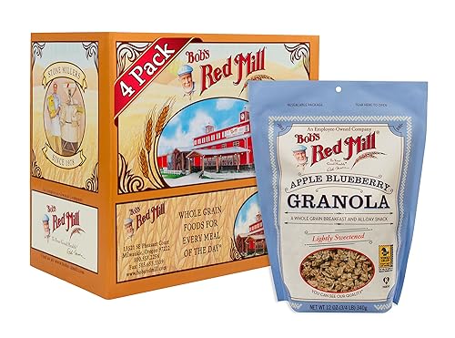 Miniatura 4 de Bob's Red Mill Granola sin grasa de arándanos y manzanas - 12 oz