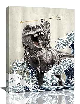 ニ*ノ様 原画 キャンバス C-REX 抽象画 恐竜 #146 ニ*ノ様 原画 キャンバス C-REX 抽象画 恐竜 #146