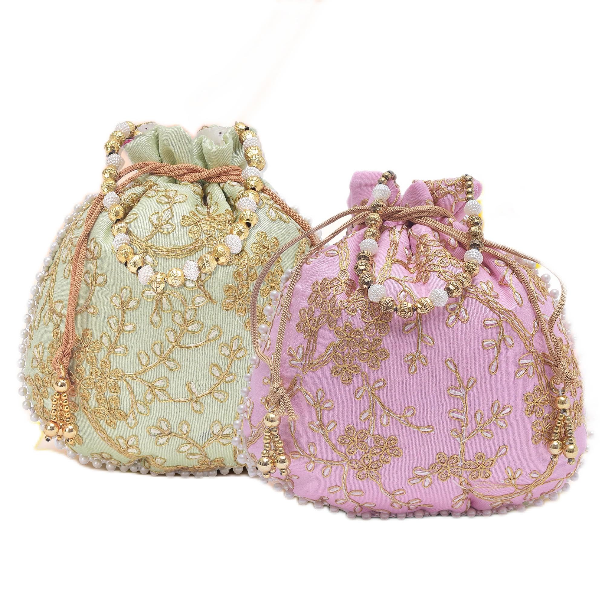 See full amazon price history chart for Kuber Industries Pack of 2 Potli Bags for Ladies & Girls | Shagun Pouches for Festive Seasons | Embroidery Batwa Bag Bridal Purse -Light Pink & Green Kuber Industries Pack of 2 Potli Bags for Ladies & Girls | Shagun Pouches for Festive Seasons | Embroidery Batwa Bag Bridal Purse -Light Pink & Green (B0DB7SML33) Amazon Price History, Amazon Price Tracker