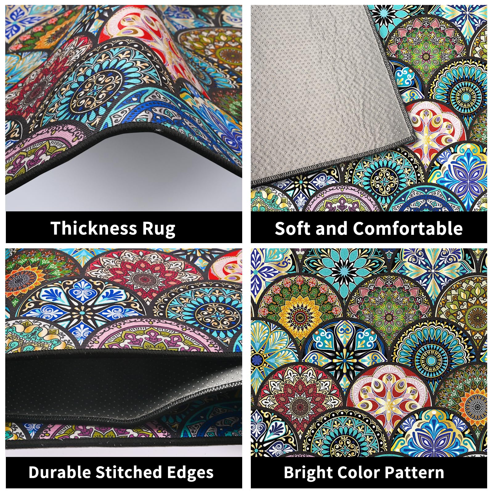 JEFFEL Kitchen Mat Sets Non slip Washable - Image 4