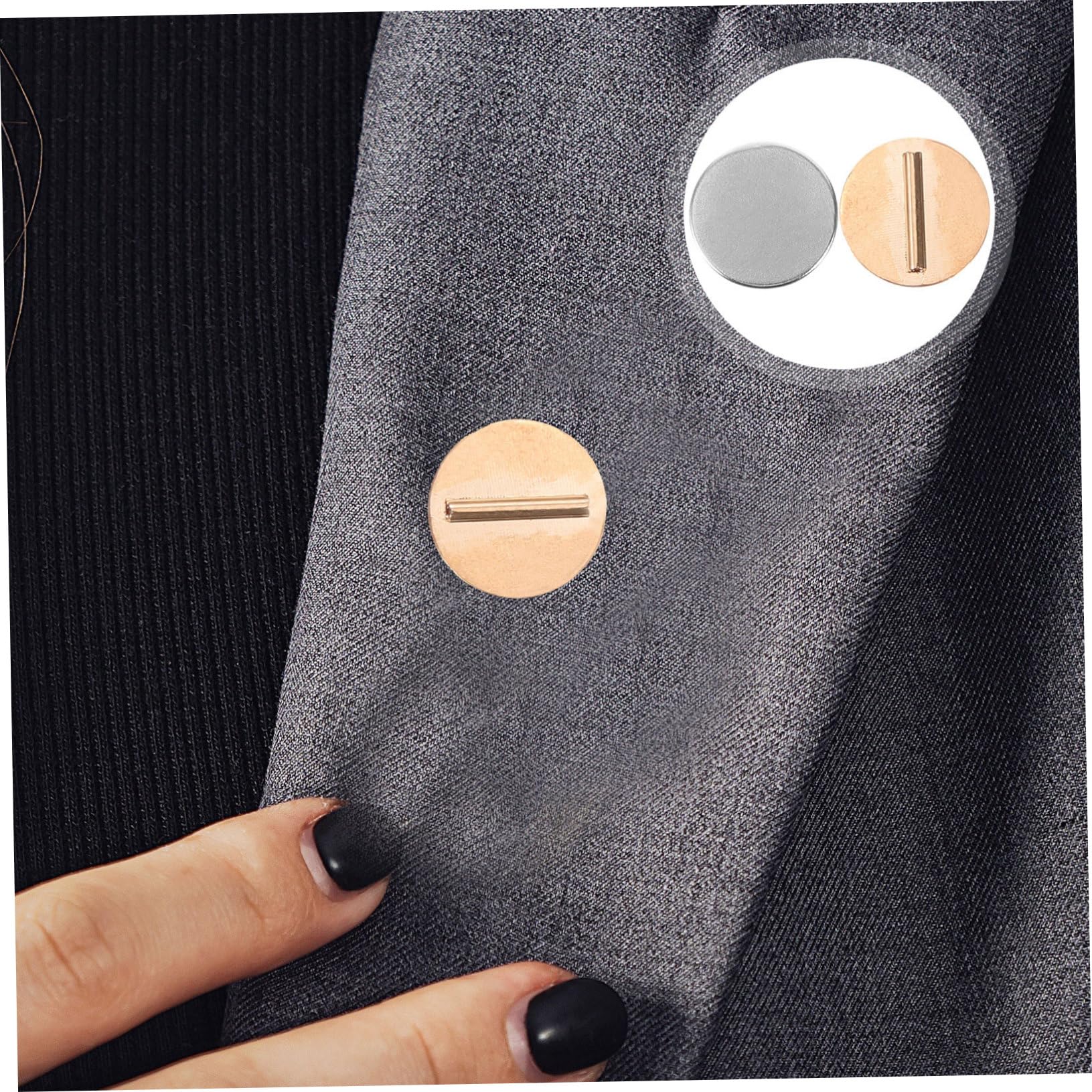 Angoily Broches Magnéticos Convertidores De Alfileres Sujetadores De Metal Ropa Perfectos Personalizar Estilos Y Diy 4 Pares*4