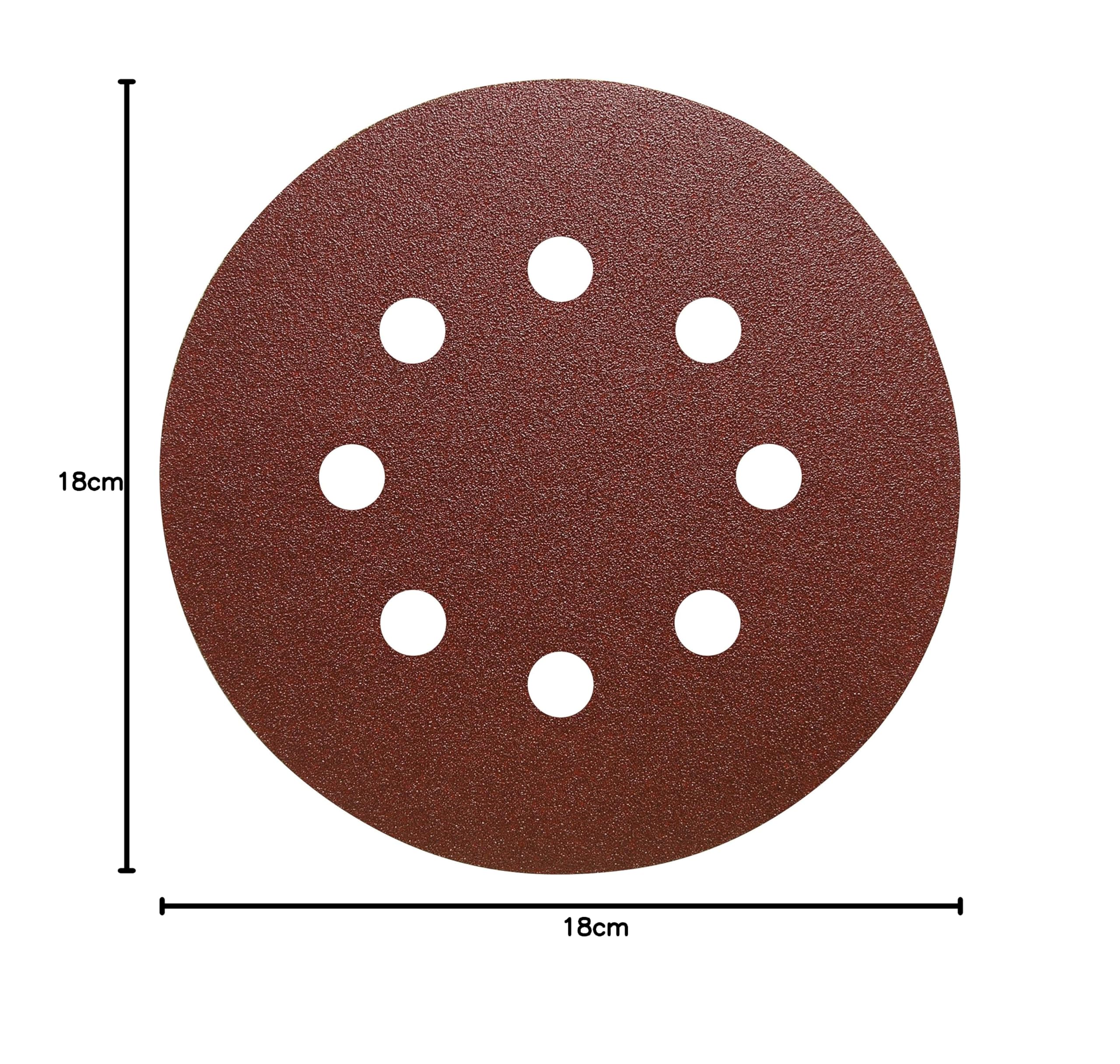 237782 – Disco smerigliatore con velcro, PS 22 K, 180 mm, 50 pezzi, grana 80, 6914