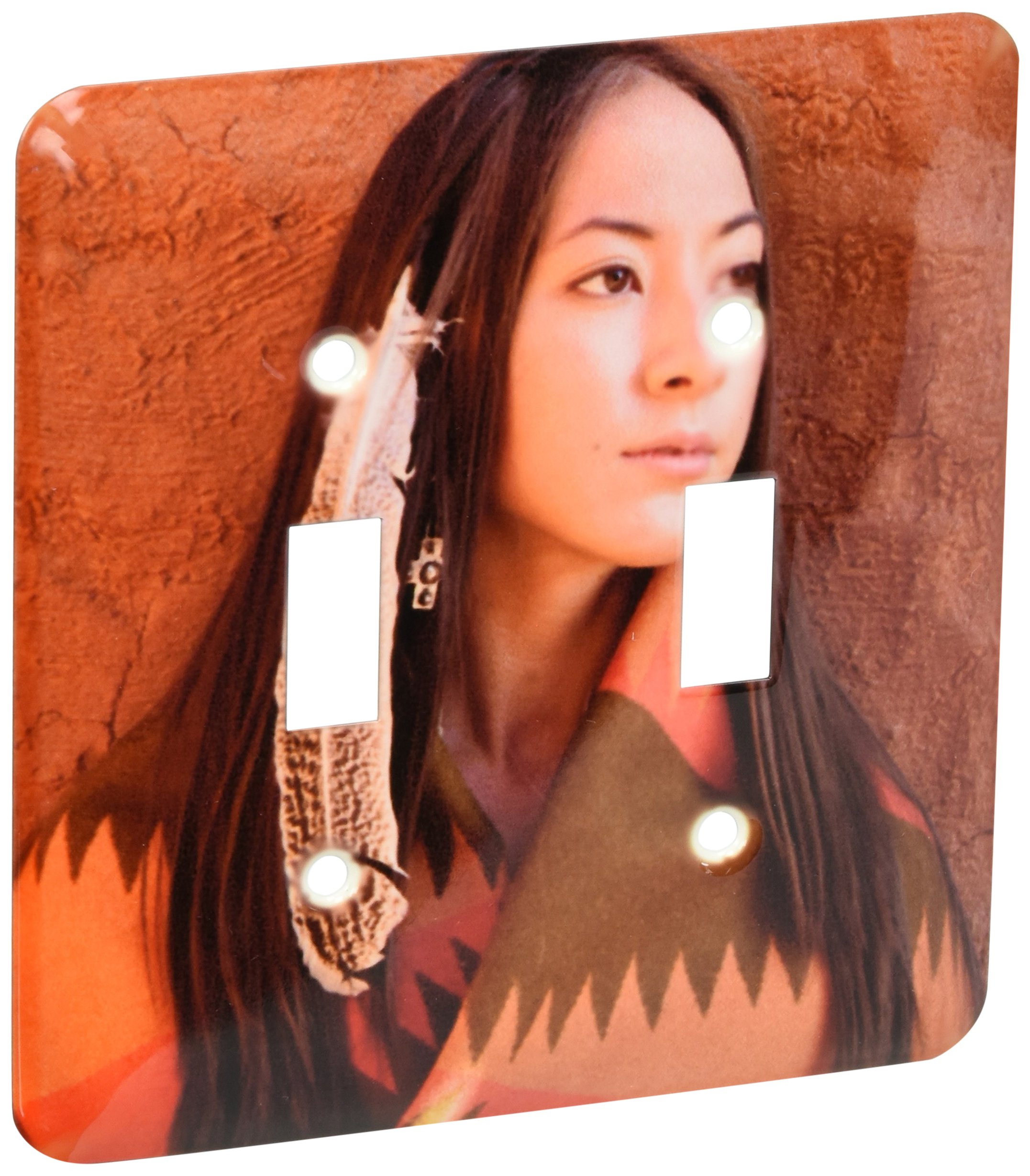 Interrupteur à bascule double multicolore New Mexico Native American