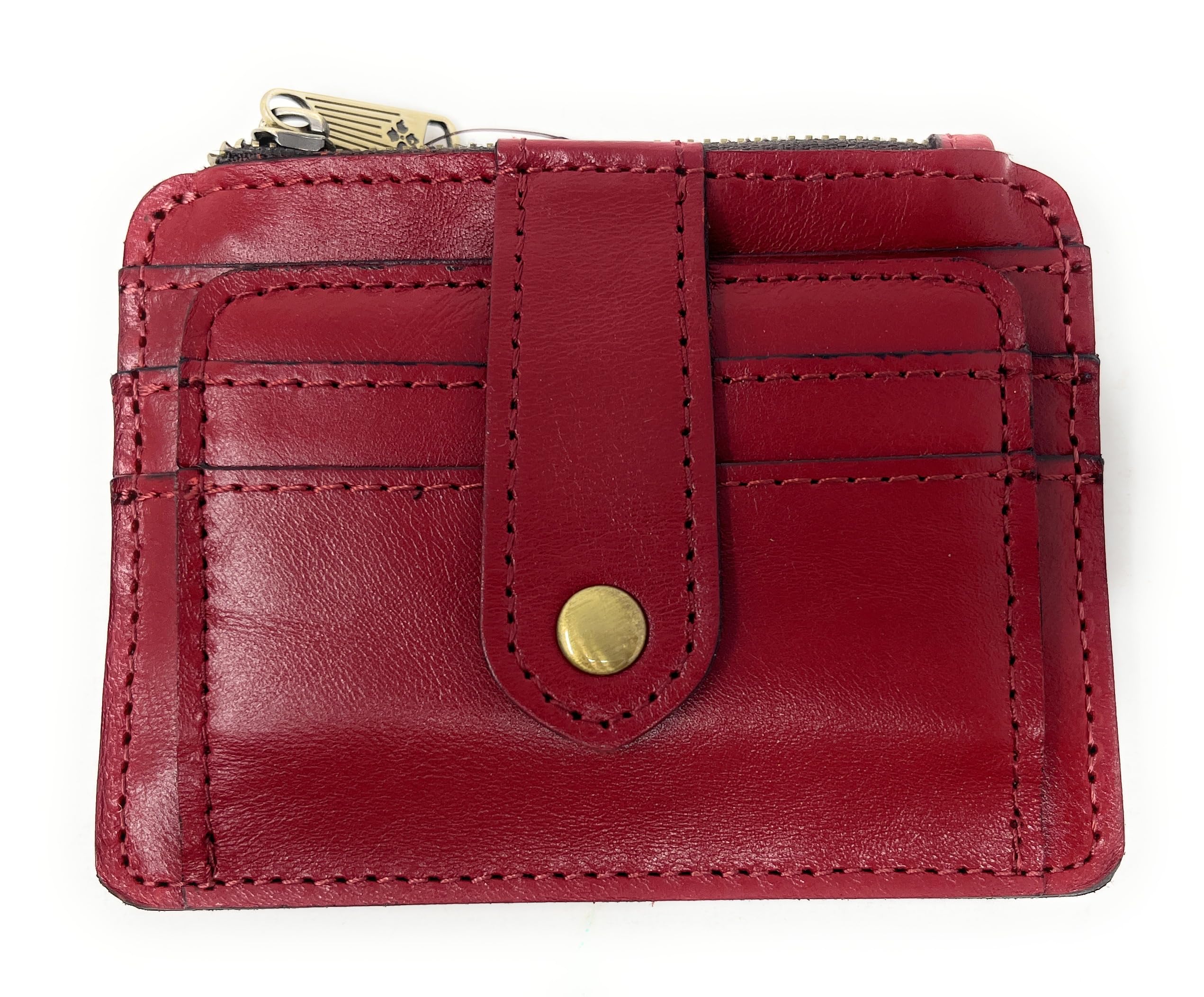 Patricia Nash Leather Cassis ID Card Case Wallet, Berry Red