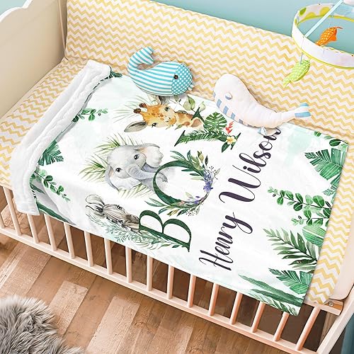 Miniatura 5 de J&SBGFT Manta de bebé personalizada para niños, personalizada con nombre, recepción para niños pequeños, guardería, carriola, decoración de cuna, 30