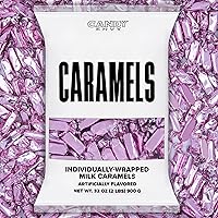 Vista 4 de Caramelos envueltos individualmente en color rosa claro, bolsa de 2 libras, aproximadamente 190