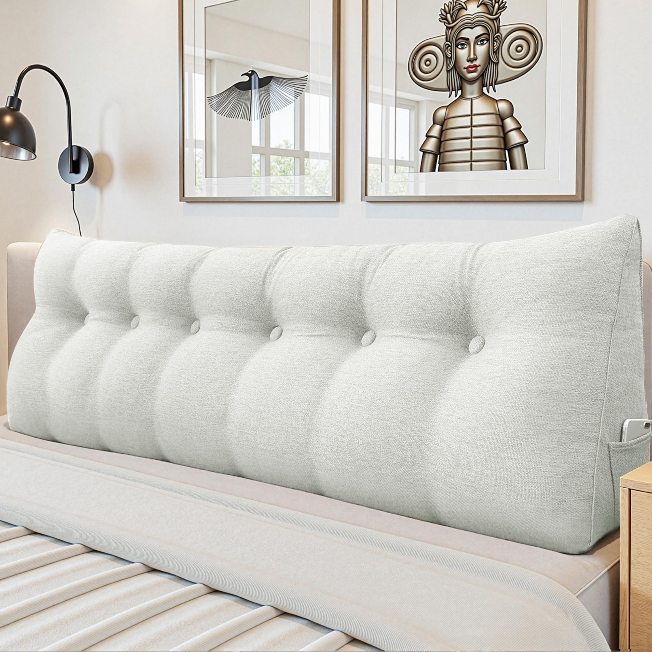 LELEFIDO Headboard Wedge Pillow