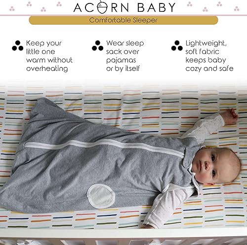 Miniatura 3 de Saco de dormir para 4 estaciones, saco de dormir con apertura del brazo, traje de manta suave unisex con cremallera