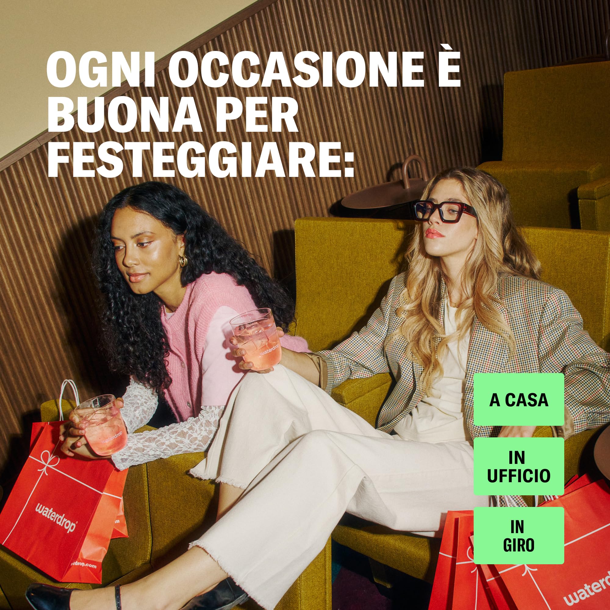 waterdrop® Calendario dell’Avvento 2025 – Mistery Box con 25 Sorprese Esclusive, Cubetti Aromatizzati per AcquaCalendario Avvento Unisex con Regali Donna Uomo, Idee Regalo di Natale,Buono Regalo