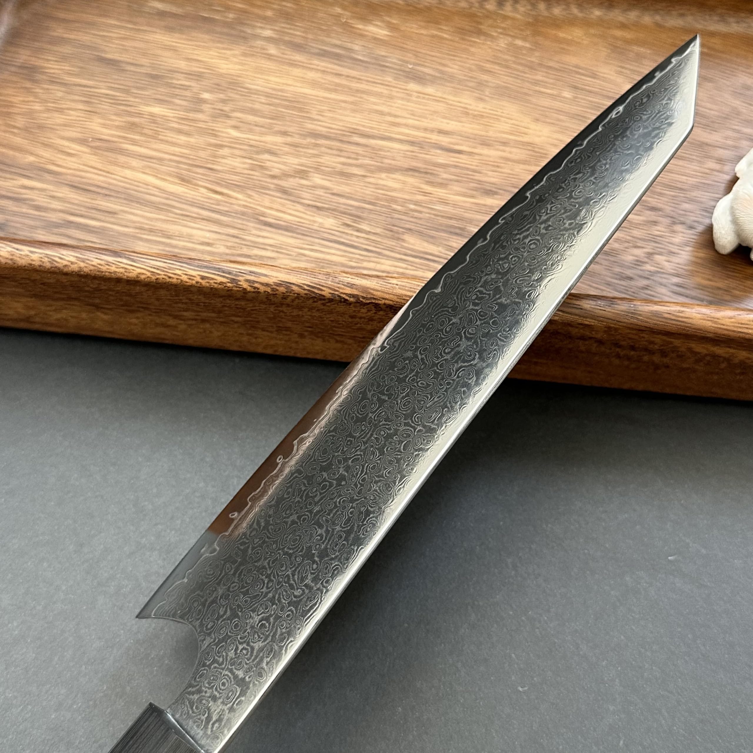 Amazon | ダマスカス包丁 牛刀 210mm VG10芯材 67層鋼 切付型 G10