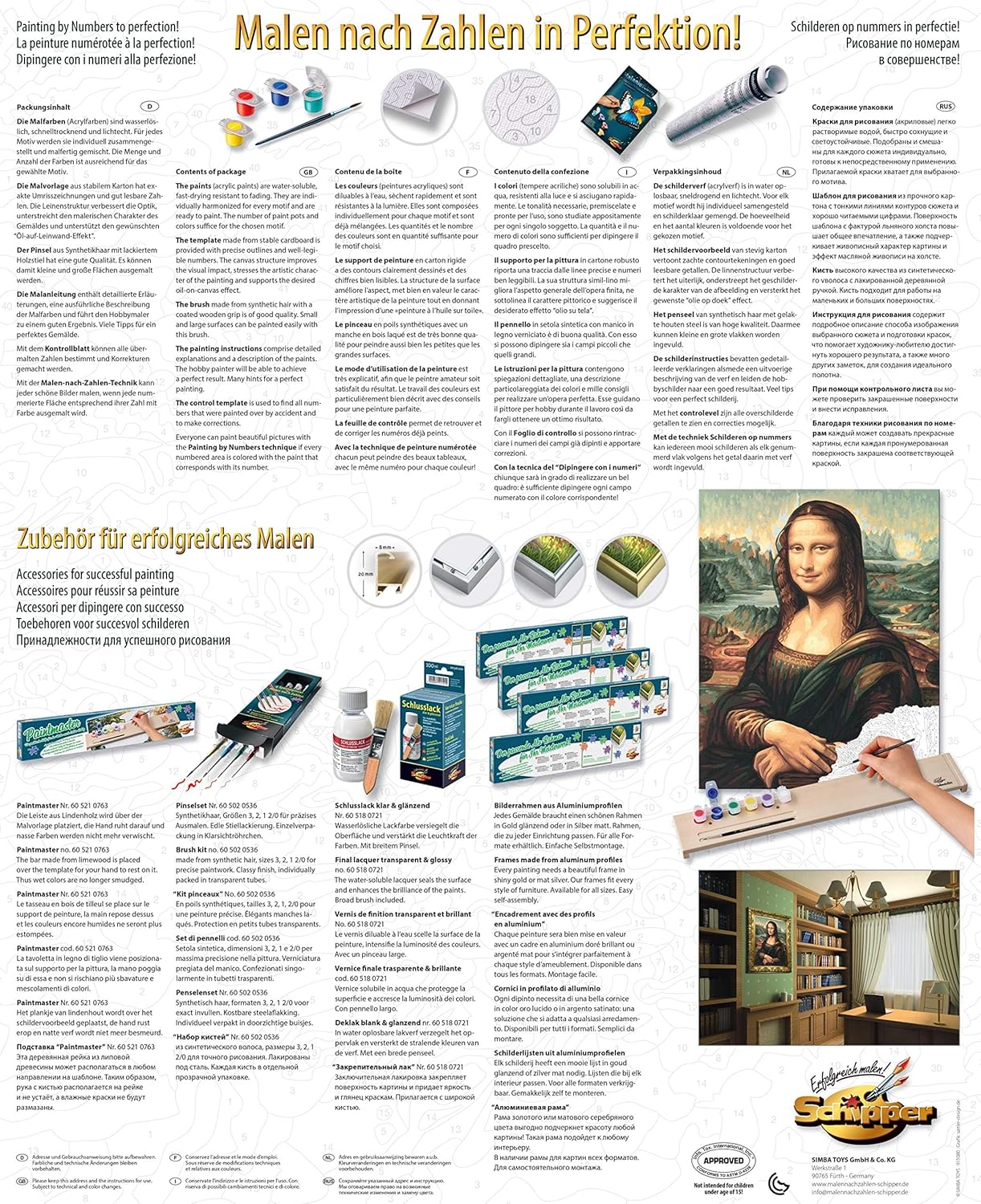 NORRIS Paint by#S: Mona Lisa Paint by#