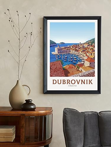 Miniatura 3 de Dubrovnik Croatia Travel Poster Ilustración de Dubrovnik Impresión de Dubrovnik Impresión de Croacia Póster de Dubrovnik Pintura de Dubrovnik