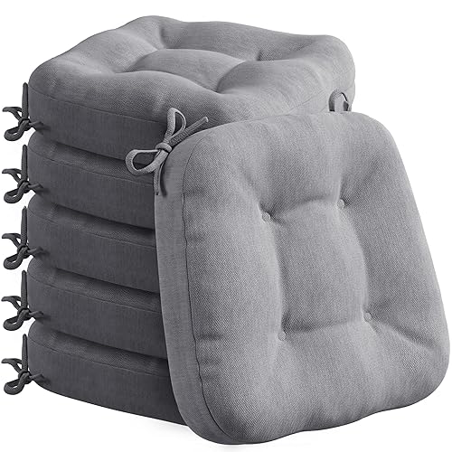 6 Pack Dining Chair Cushions, Thick Chairs Pads for Indoor