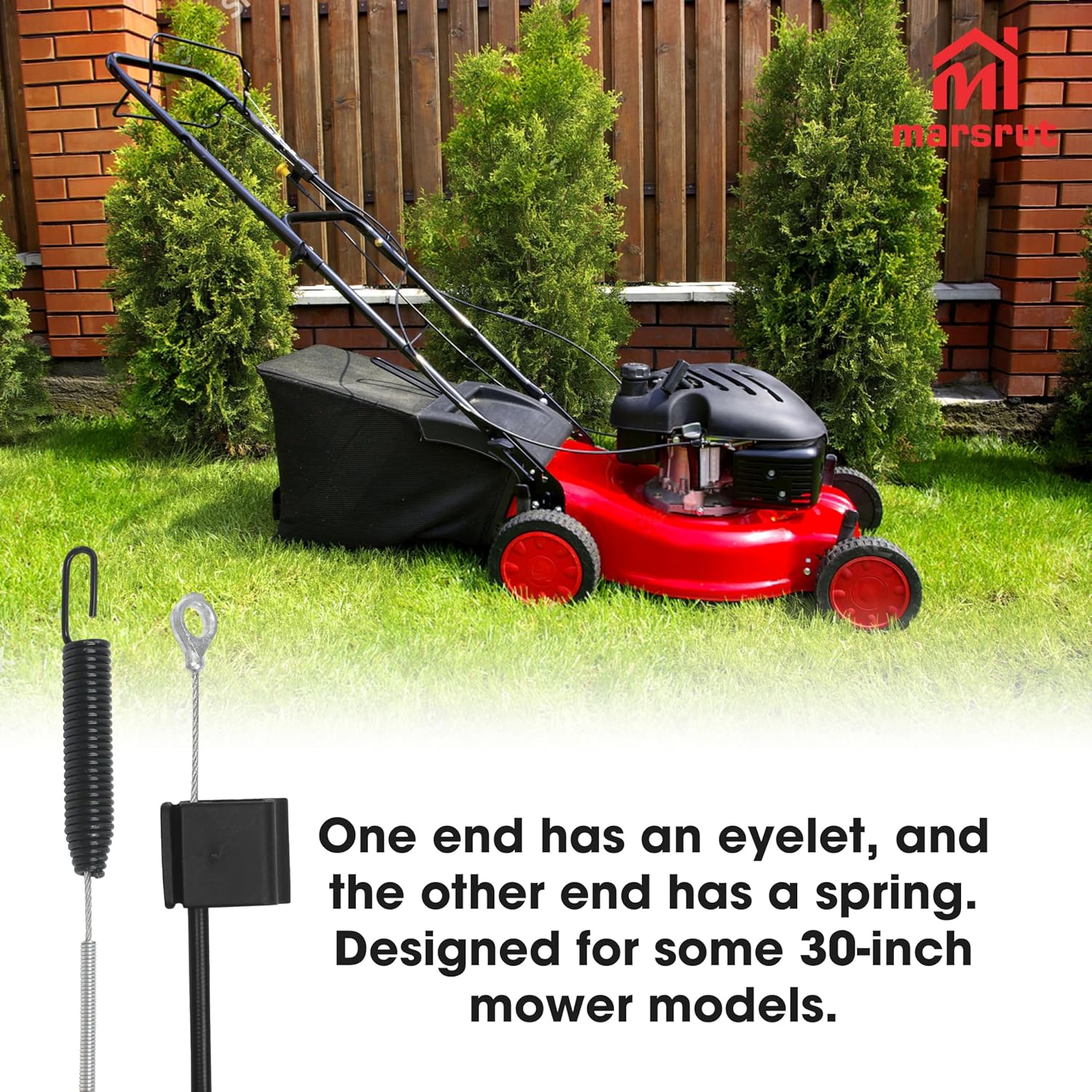 137-4759 Blade Brake Cable Fit for Exmark 30 inch Lawn Mower Part CS180CKA30000 S-Series ECX180CKA30000 ECS180CKA30000 ECX200CKC3000, Fits for Toro TurfMaster 22215 22225 22207 22210 22235 Walk-Behind