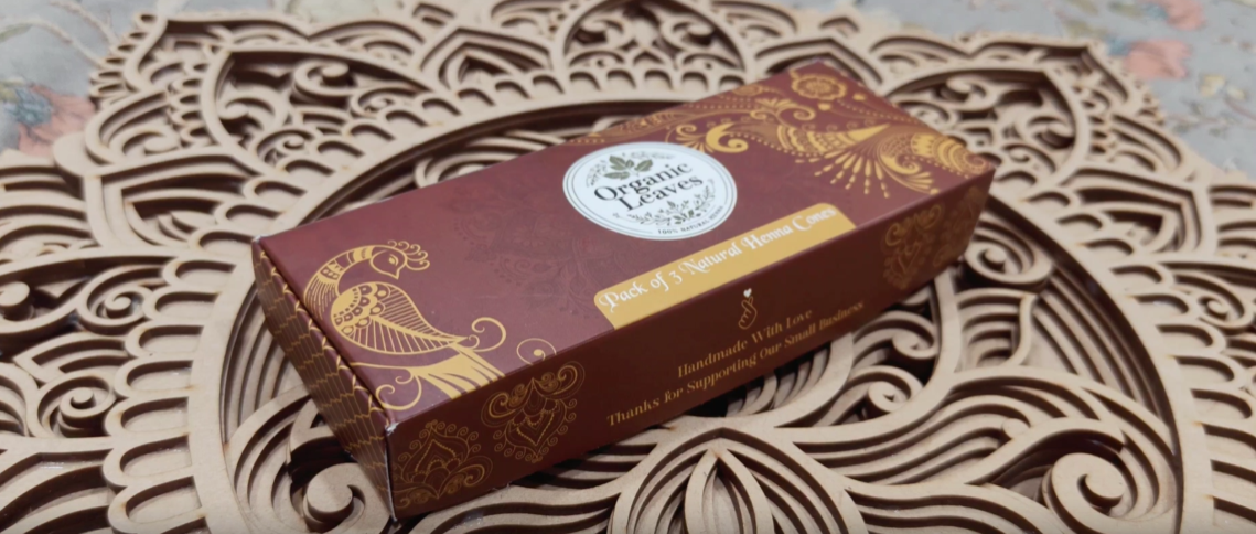 Amazon.com : Organic Leaves - Henna Cones 3 × 30 g Pack | Made