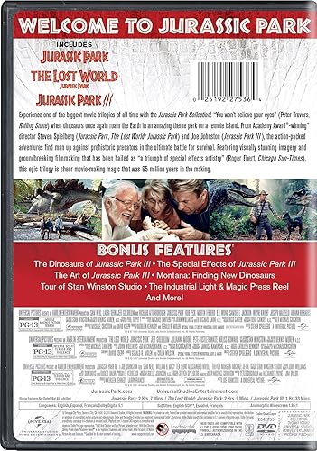 Miniatura 3 de Jurassic Park Collection (Jurassic Park The Lost World Jurassic Park Jurassic Park III)