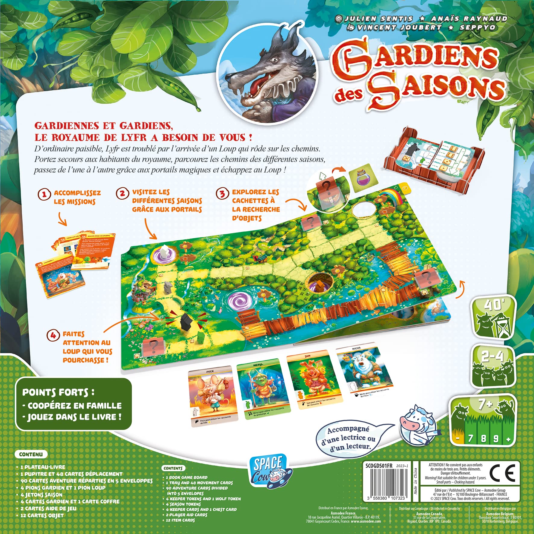 Space Cowboys Guardians of the Seasons - Gra planszowa - od 2 do 4 graczy - 7 lat i więcej - gra francuska