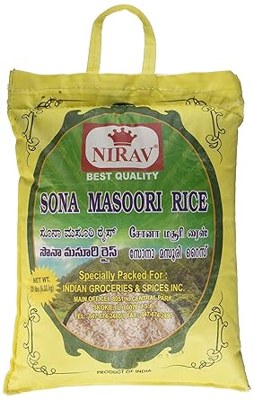 Amazon.com : Nirav, Sona Masoori Rice, 20 Pound(LB) : Grocery & Gourmet ...