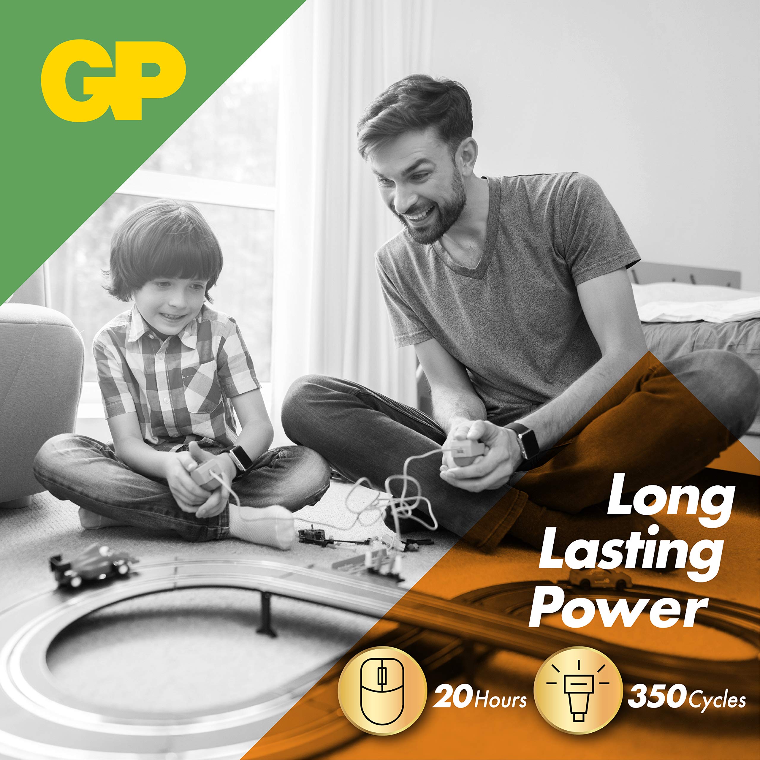 Ultra Alkaline Triple A Batteries, Long Lasting Power for High-Performance Devices - Ideal for Radio, Camera, Alarm - Industrial Use, Anti-Leakage, 10-Year Shelf Life - 36 Pack by GP AAA Batteries