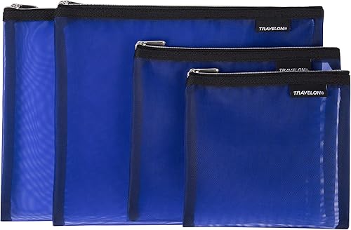 Miniatura 5 de Travelon Juego de 4 bolsas de malla Gris Travelon Juego de 4 bolsas de malla Azul / Patchwork, Gris
