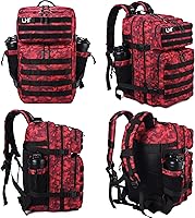 Vista 3 de LHI - Mochila táctica militar para hombres y mujeres, mochila del ejército de 45 l, mochila de asalto de 3 días, mochila grande con sistema Molle