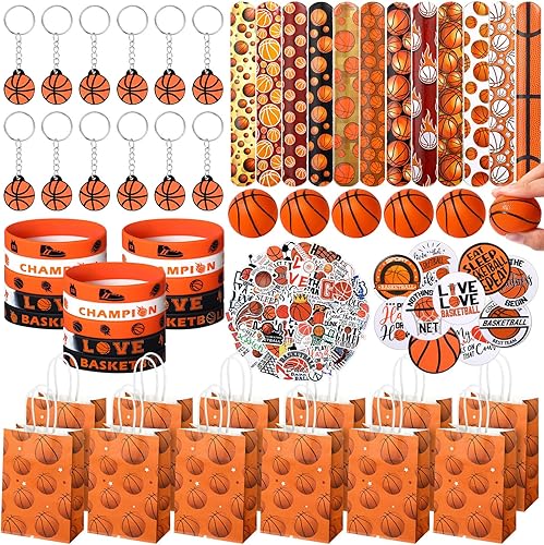 Aoriher 194 piezas de baloncesto recuerdo de fiesta de cumpleaños deporte a granel regalo de baloncesto bolsa de golosinas relleno mini pelota de