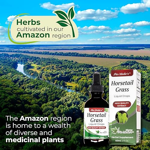 Miniatura 3 de FITO MEDIC'S Laboratorio - Cola de caballo, extracto de gotas líquidas, vegetariano, sin OMG, sin alcohol, líquido sin gluten, cola de caballo.