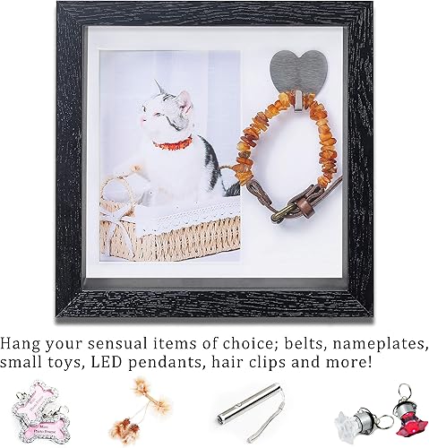 Vista 5 de KCRasan Marco de Fotos Conmemorativo para Mascotas - Marco Conmemorativo de Sentimiento para Perros por Pérdida de Perro Regalos - Marco de Collar