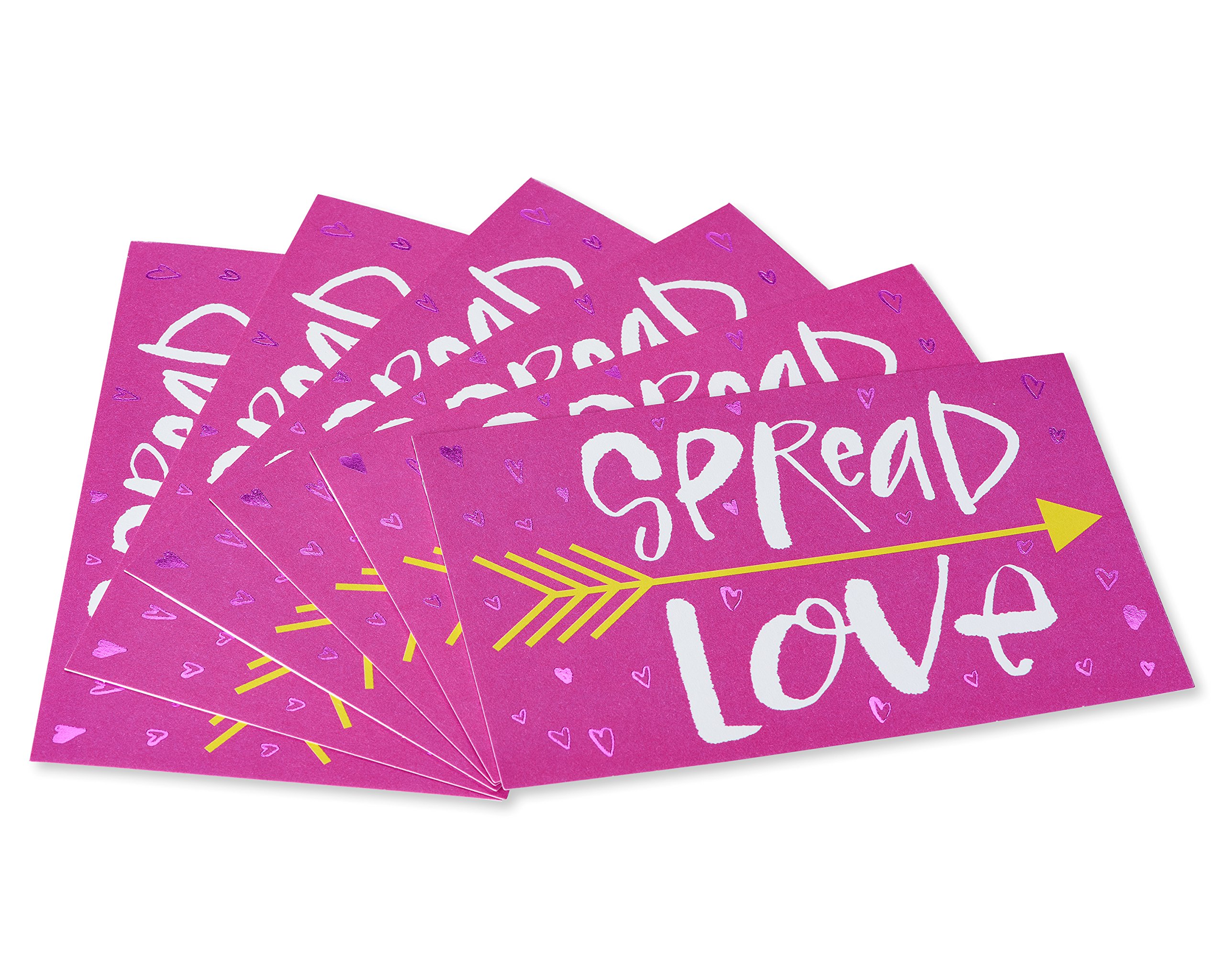 American Greetings Funny Valentine's Day Card Pack, Spread Love (6-Count)