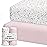 Sorrel + Fern Crib Sheets Neutral - Fitted Baby Crib Sheets Bed for Girl Boy - 2 Pack Standard & Toddler Mattress (Unicorn Blossom) - Buttery Soft Organic Cotton Blend