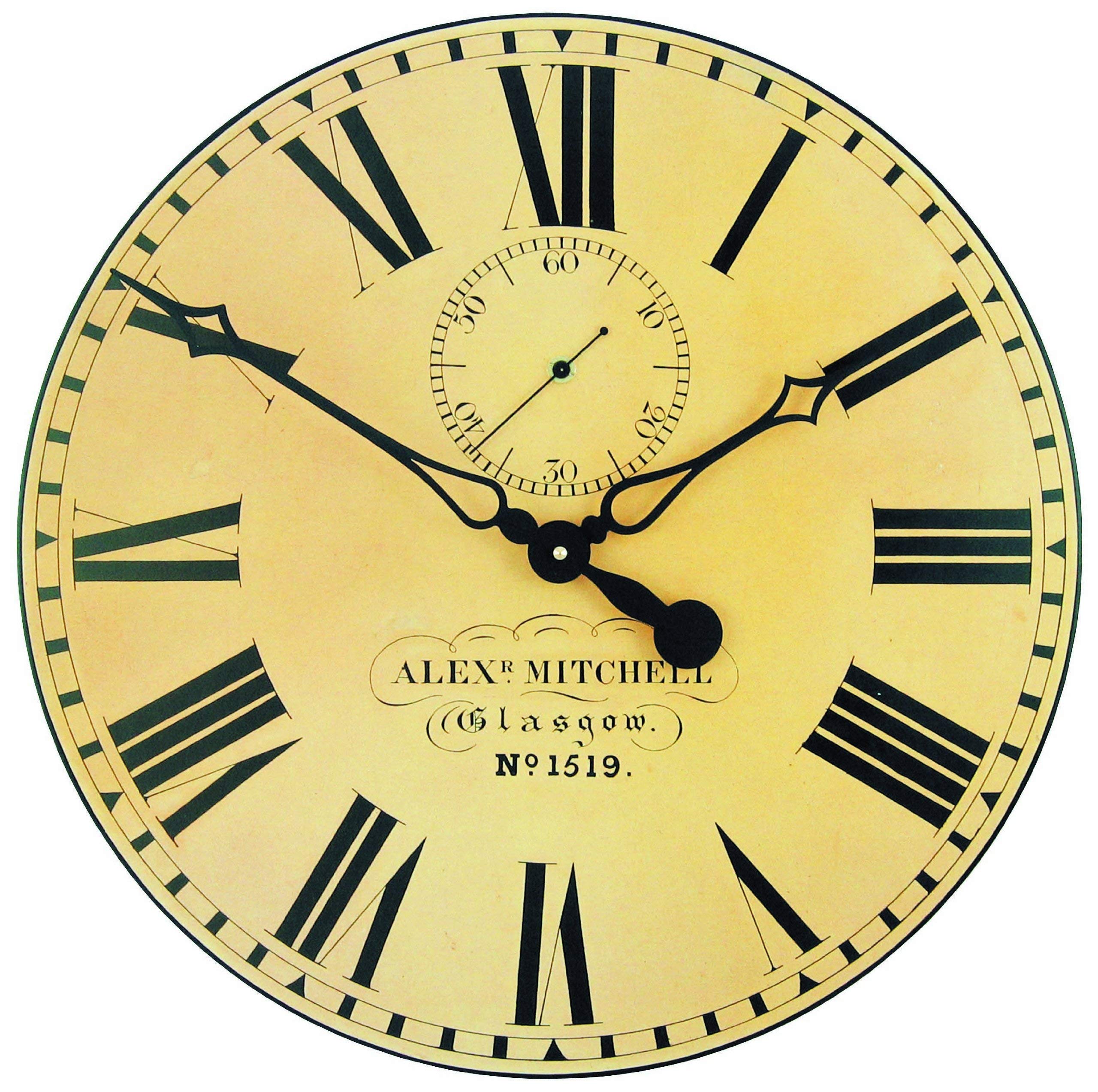 Roger Lascelles Glasgow Station Clock, 19.7-Inch