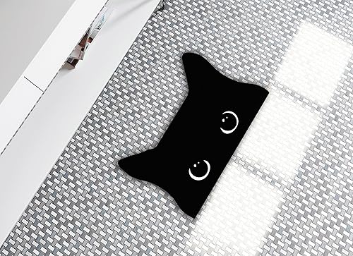 Miniatura 4 de Tapete de baño con forma de gato negro de secado rápido, divertido tapete de baño de tierra de diatomeas suave absorbente de barro de diatomeas para