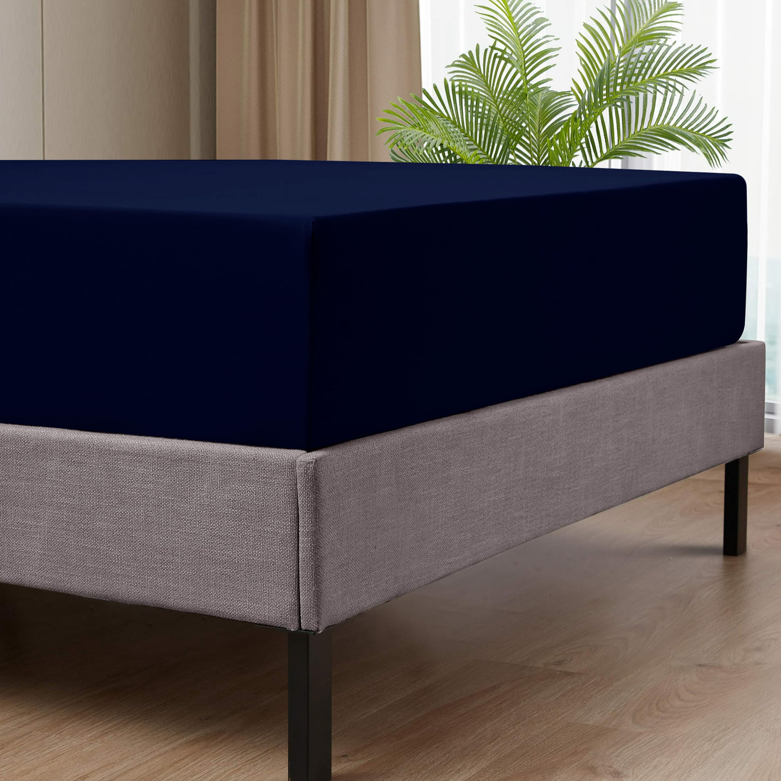 Oxford Homeware Double Fitted Sheet - Image 3