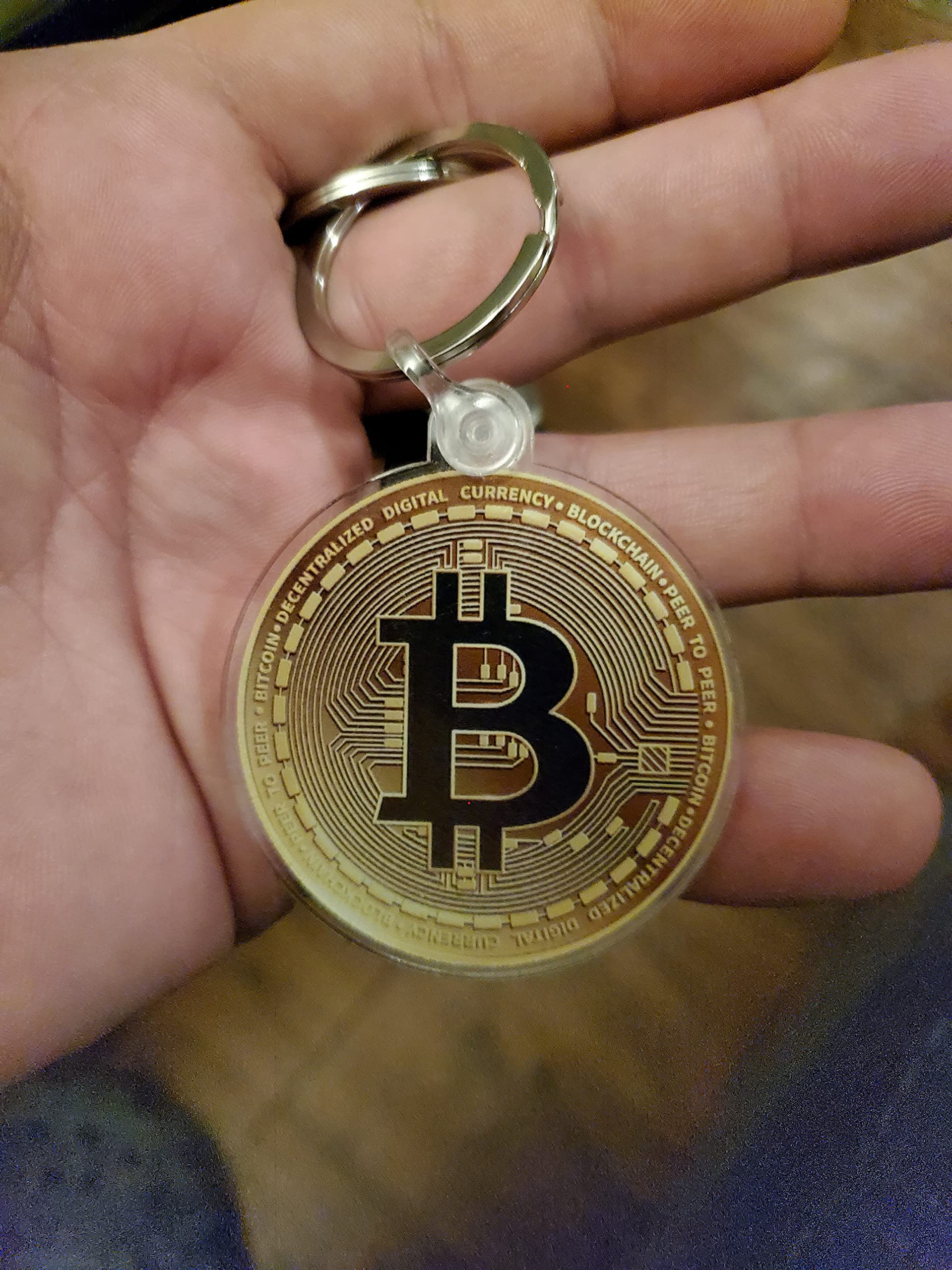 Amazon.com: Crypto-Fosho - Bitcoin Logo Keychain - 2