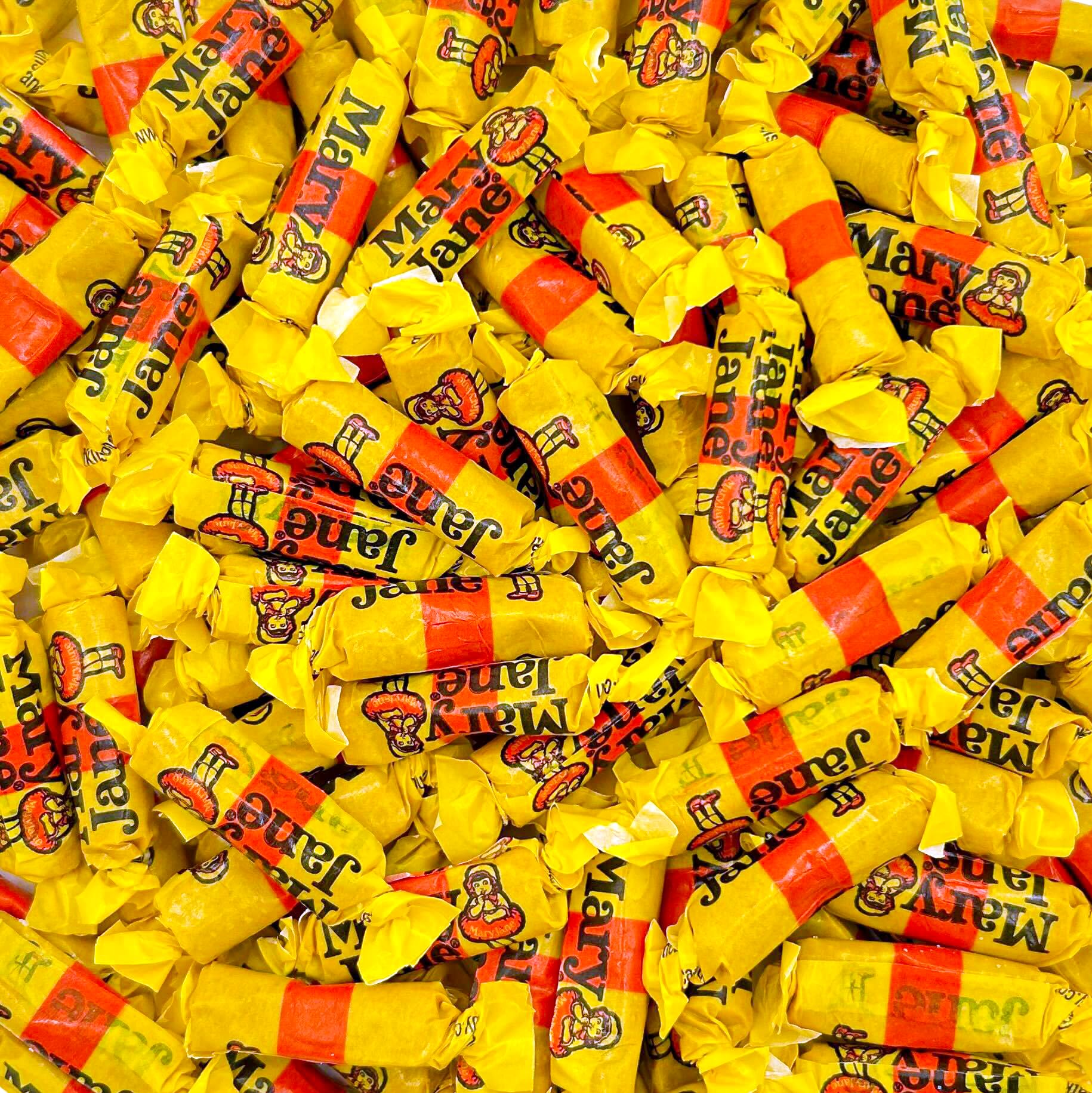 Mary Jane Candy | 1 Pound Bag - Approx. 120 Count | Peanut Butter Flavored Taffies