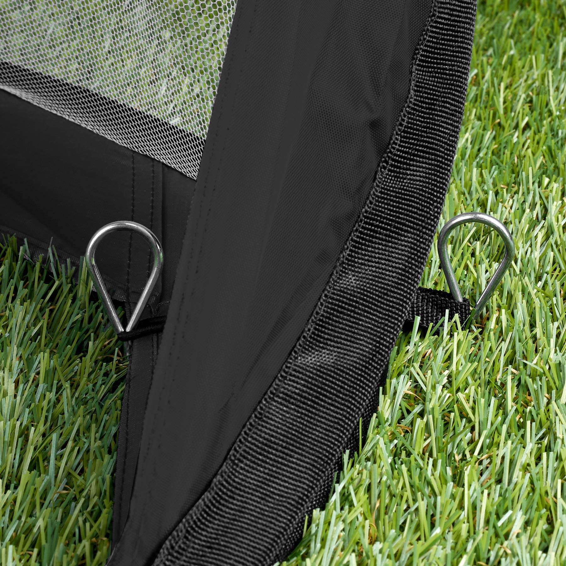 Tectake Set di 2 Mini Porte Calcio Ripieghevoli Pop-up per Outdoor, con Borsa Trasporto