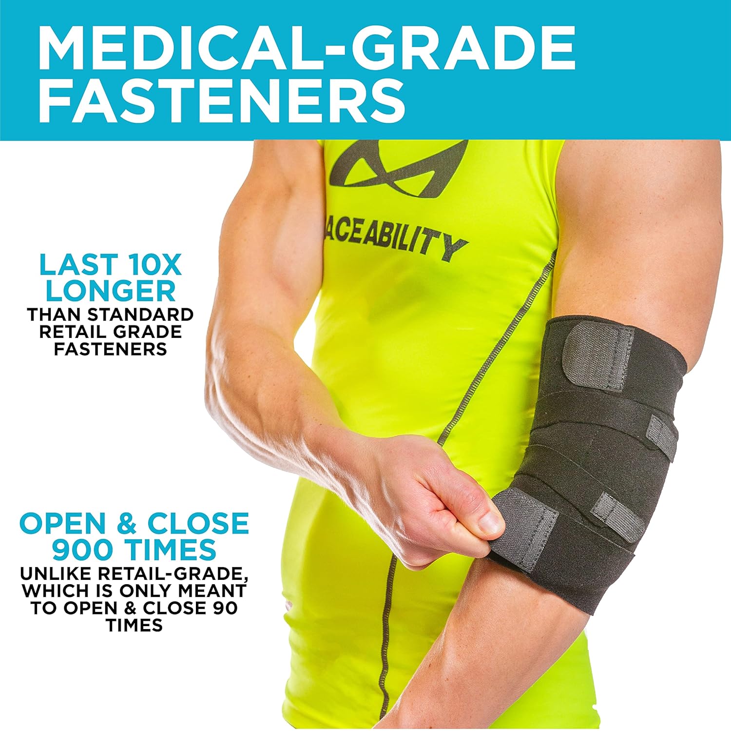 BraceAbility Cubital Tunnel Syndrome Brace - Ulnar Nerve Padded Elbow Splint for Sleeping and Daytime Support for Radial Neuropathy and Nerve Entrapment Treatment Pain-Relief and Recovery (Universal)